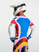 Alpinestars Supertech Dyna Jersey (White Blithe Blue Black Purple, Small)