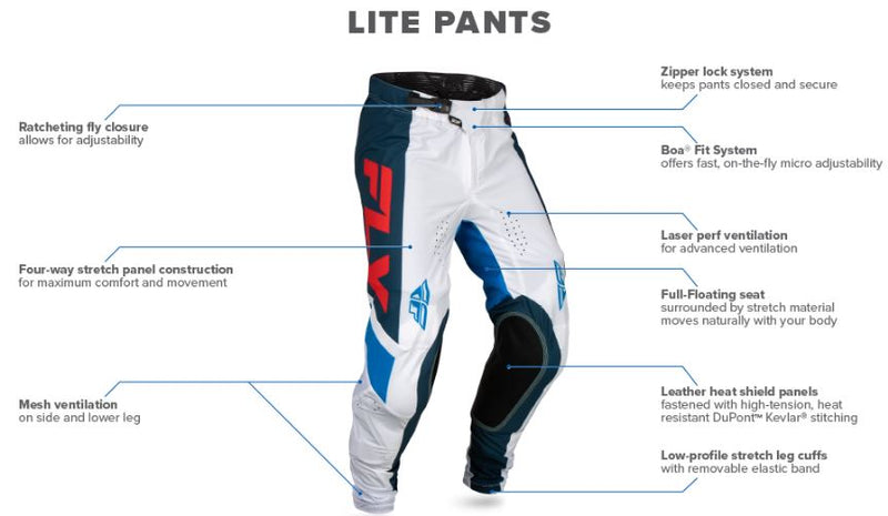 FLY Racing Lite Adult Moto Gear Set - Pant and Jersey Combo