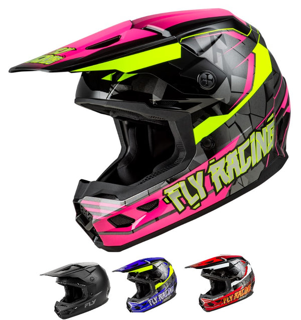 Fly Racing Youth Kinetic Scorched Offroad Helmet