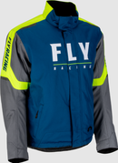 Fly Racing Outpost Jacket (Blue/Hi-Vis, Medium)