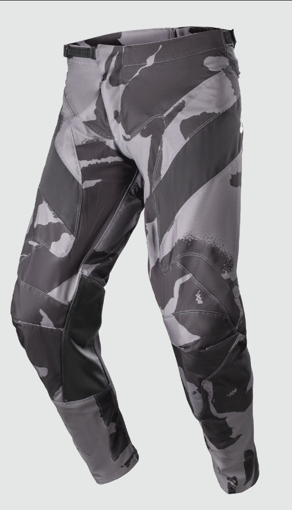 Alpinestars Racer Tactical Motocross Pants(Black/Grey Camo/Yellow Fluo, Youth 22)
