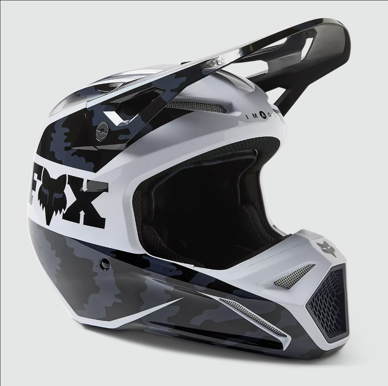Fox Racing Youth V1 Nuklr Helmet (Nuklr-Black, Youth Small)