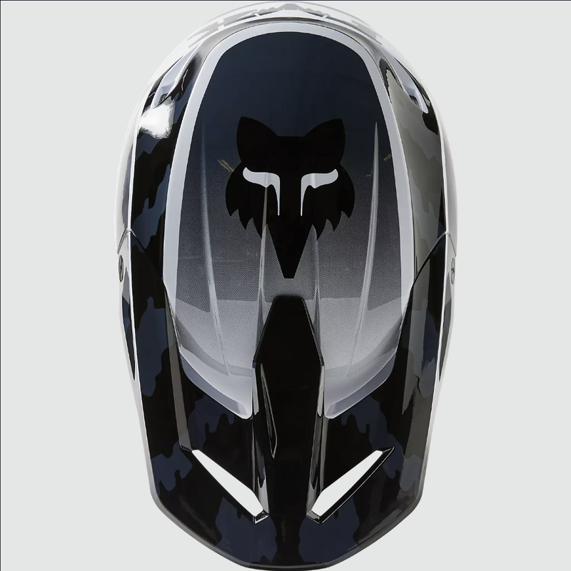 Fox Racing Youth V1 Nuklr Helmet (Nuklr-Black, Youth Small)