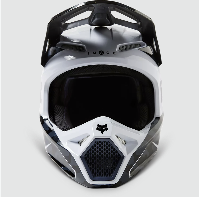 Fox Racing Youth V1 Nuklr Helmet (Nuklr-Black, Youth Medium)