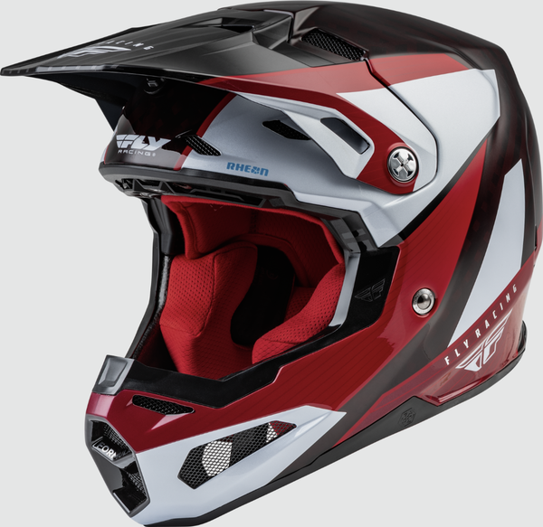 Fly Racing Adult Formula Carbon Prime (Red/White/Red Carbon, X-Small)