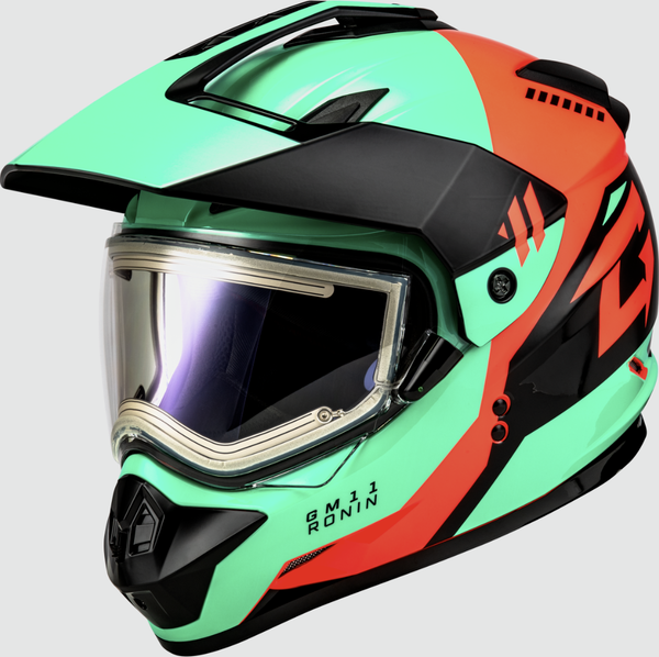 Gmax GM-11 Ronin Snow Helmet with Electric Shield