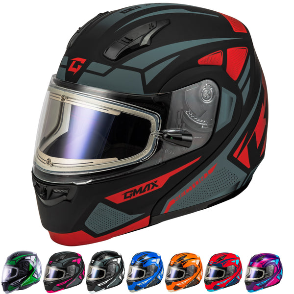 Gmax MD-04 Sector Modular Snow Helmet with Electric Shield