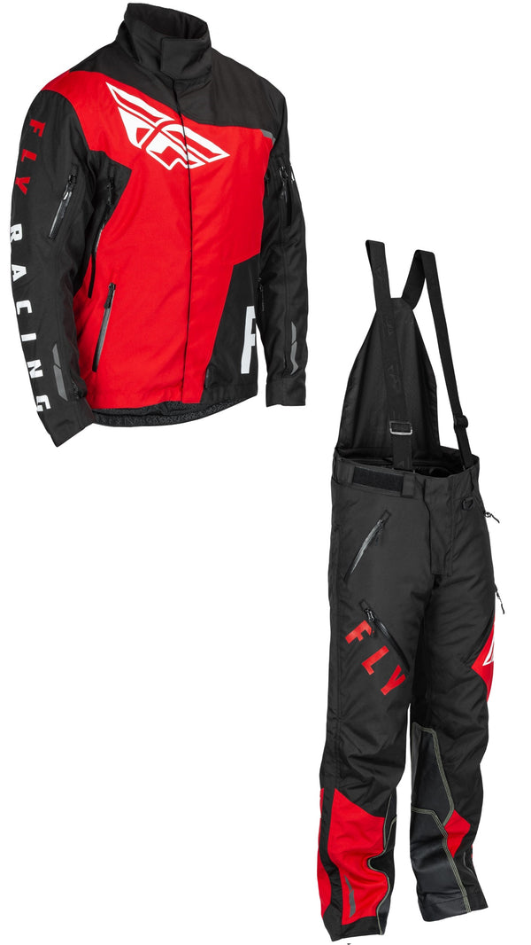 Fly Racing SNX Pro Snow Bike Jacket and Bib Combo