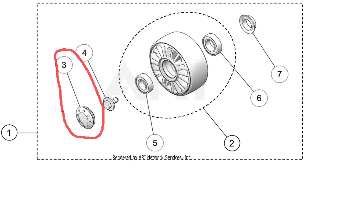 Camso Replacement Rubber Wheel Cap (1017000042)