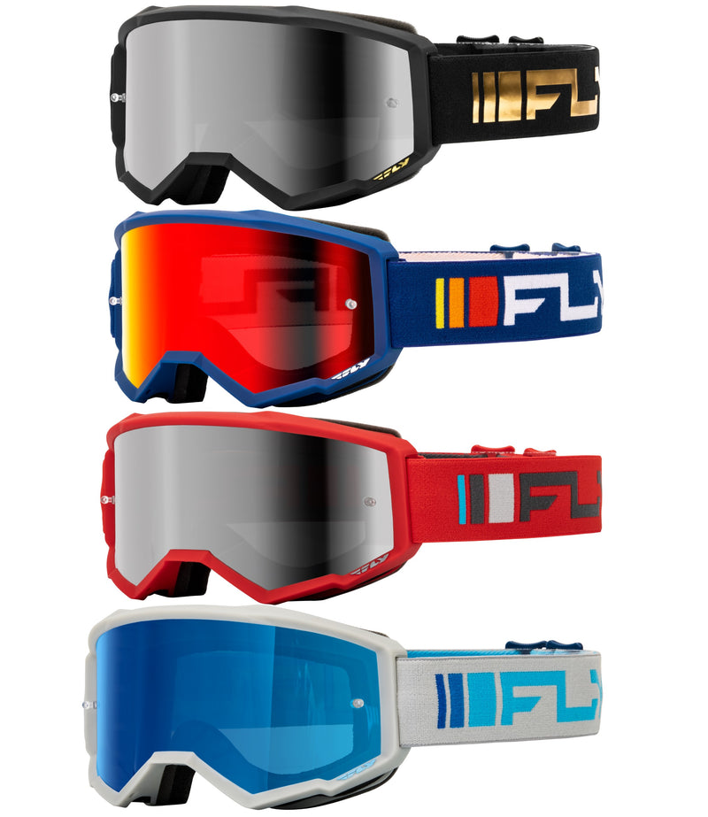 fly racing goggles Fly Racing Zone MX ATV Off-Road Riding Goggles – Anti-Fog Polycarbonate Lens & Quick-Change Tear-Off System