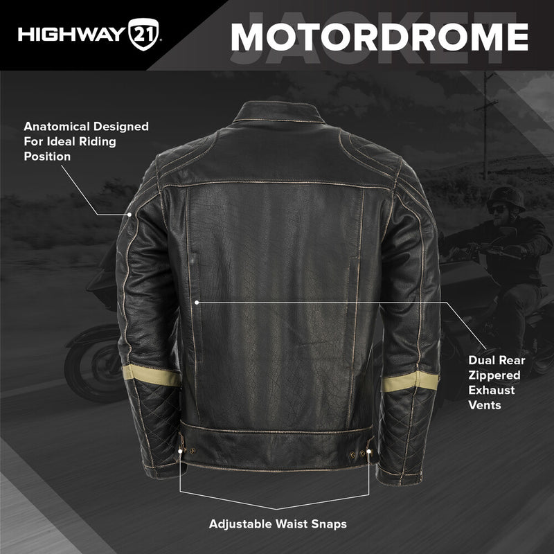 Highway 21 Motordrome Motorcycle Riding Jacket