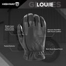 Highway 21 Louie Leather Motorcycle Riding Gloves