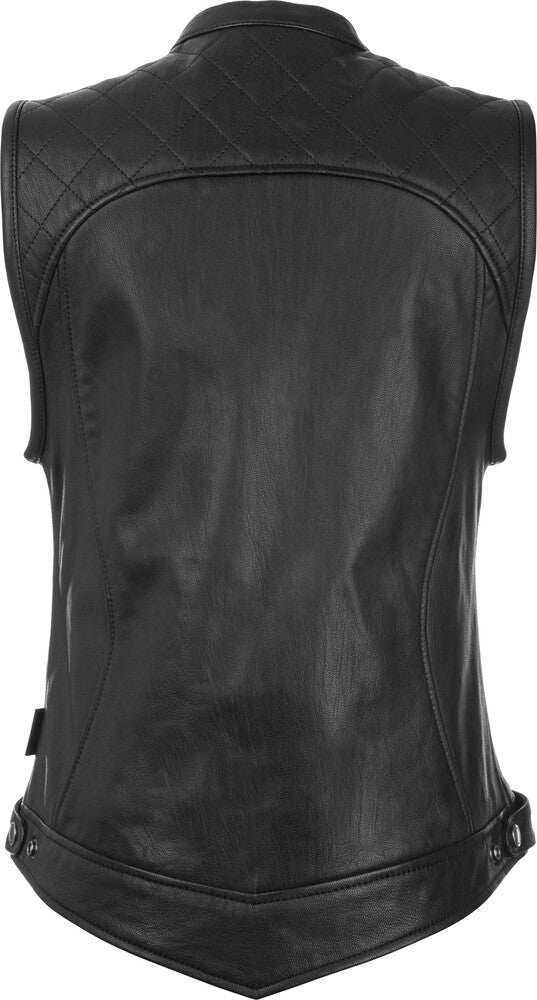Highway 21 Women's Ava Leather Motorcycle Riding Vest