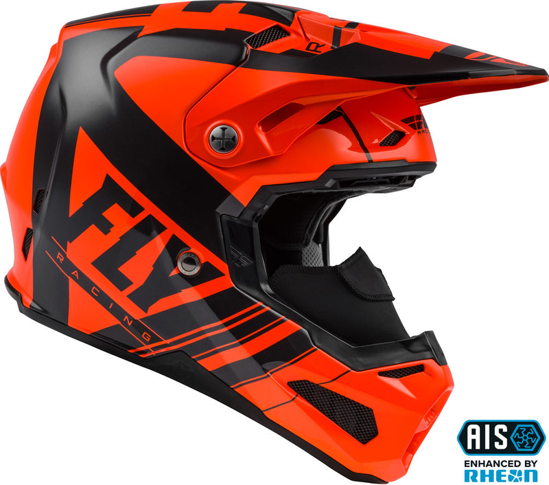 Fly Racing Formula Carbon Vector Cold Weather Snow Helmet (Neon Orange/Charcol Grey)