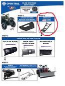 Open Trail Plow Push Tube Atv