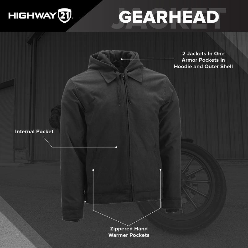 Highway 21 Gearhead Motorcycle Riding Jacket
