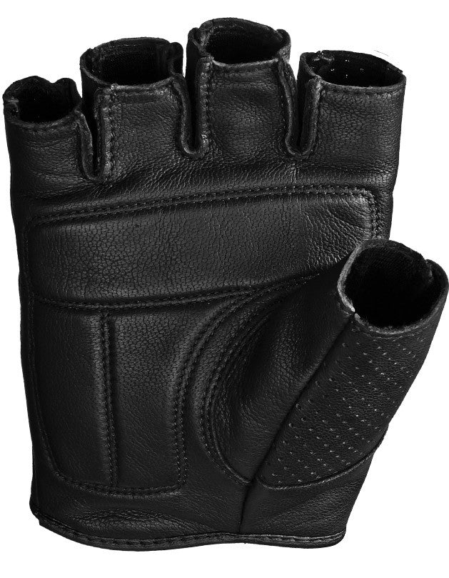 Highway 21 Half Jab Perforated Motorcycle Riding Gloves