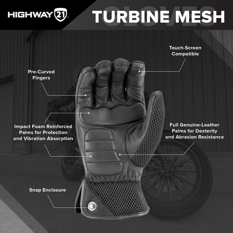 Highway 21 Turbine Mesh Gloves