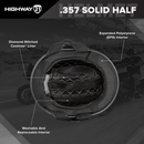 Highway 21 .357 Solid Half Motorcycle Helmet