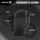 Highway 21 Women's Vixen Motorcycle Riding Gloves
